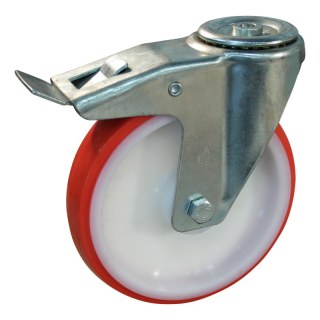 roulette pivotante avec frein 200mm série 27 ᠆ 15 trou pour boulon palier lisse