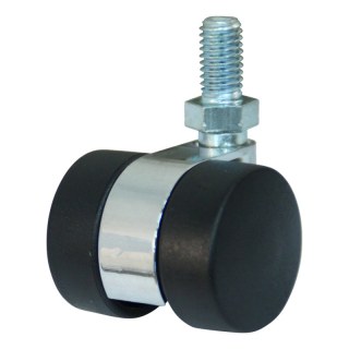 roulette pivotante 30mm série 65 - 77 draadstift M8 palier lisse