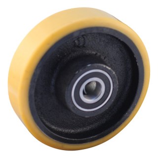 roulette pivotante, double, avec frein M12x140mm elvz 150mm série 28 ᠆ 47 montage de la plaque roulement à billes