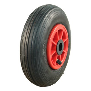 air tire + wheel 2.50-4 2.10x4 ET0 roller bearing Ø20 NL75mm plastic V-5501 red