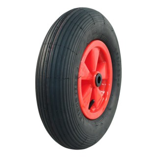 luchtband + wiel 4.80/4.00-8 2.50Ax8 ET0 glijlager Ø20 NL88mm kunststof V-5501A rood