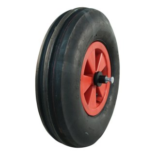 pneu + roue 4.80/4.00-8 2.50Ax8 ET0 NL88mm plastique V-8502 Rouge roulement à rouleaux