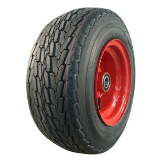 luchtband + wiel 16.5x6.5-8 5.50Bx8H2 ET0 NL100mm staal KT-705 rood