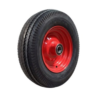 pneumatico + ruota 5.00-8 2.50Ax8H2 ET0 NL100mm metallo HF-214 rosso