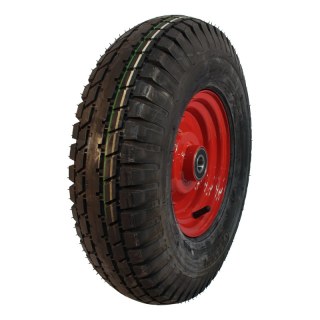 pneumatico + ruota 5.00-8 2.50Ax8 ET0 NL75mm metallo HF-223 rosso