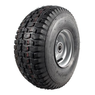 luchtband + wiel 15x6.00-6 4.50Ax6 ET0 NL78mm staal V-3502 zilvergrijs