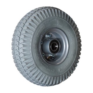 pneu + roue 3.00-4 2.10-4H2 ET0 roulement à billes Ø25 NL75mm métal C-248 gris argent