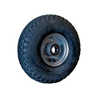 pneumatico + ruota 3.00-4 2.10-4H2 cuscinetto a sfere Ø25 NL75mm metallo S-2303 grigio argento