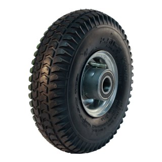 pneu + roue 4.00-4 2.10-4 ET0 roulement à billes Ø20 NL75mm métal C-248 gris argent