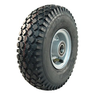 pneu + roue 4.10/3.50-4 2.10-4 ET0 roulement à billes Ø20 NL75mm métal V-6602 gris argent