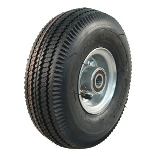 pneu + roue 4.10/3.50-4 2.10-4 ET0 roulement à billes Ø20 NL75mm métal V-6603 gris argent