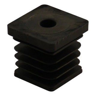 Douille carrée 17 k 8x28 hs, pour entretoise 30x30x2 (intérieur 26x26) PA