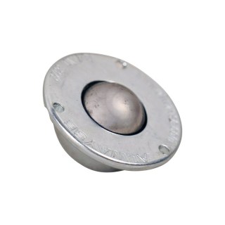 Kugelrolle Standard Flansch Ø22,2 Typ 13 (Stahlkugel, verzinktes Gehäuse)