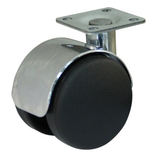 roulette pivotante 50mm serie 65-67 montage de la plaque palier lisse