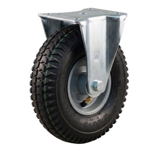 fixed castor 2.50-3 (210x65) 1.50x3 ET0 NL60mm steel C-248 silver grey 210mm 17 plate mounting roller bearing