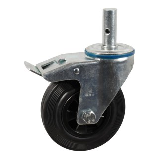 roulette pivotante avec frein 80mm série 01 ᠆ 15 goupille palier lisse