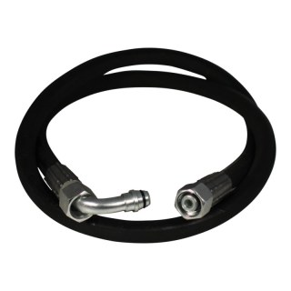 tuyau hydraulique 3/8" , 2300mm , tube perpendiculaire 90° / droit
