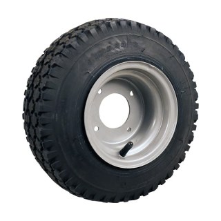 pneu + roue 4.10/3.50-6 4.50Ax6H2 ET0 60/90/4 métal V-6602 gris argent