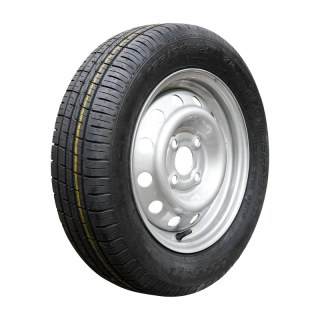 luchtband + wiel 155/70 R13 ST290 M+S 4Jx13H2 75 N ET30 57/100/4 staal zilvergrijs