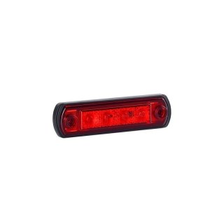 Feu de position LED rouge avec support | 24V | 50cm de cable