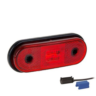 Feu de position LED rouge | 12-24V | 0,75mm². connecteur