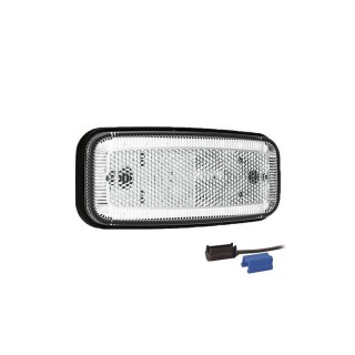 Feu de position LED blanc | 12-24V | 0,75mm². connecteur