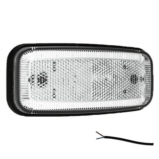 Feu de position LED blanc | 12-24V | 50cm. cable