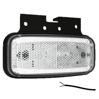 Feu de position LED blanc | 12-24V | 50cm. cable