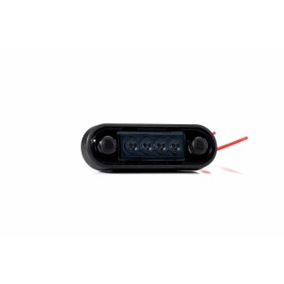 Feu de position foncé rouge | 12-24V | 0,15m. cable