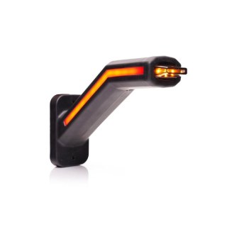 LED Feu de gabarit LED droite incl. feu clignotant, cabuchon 12-24V