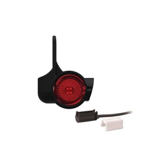 Droite | Feu de gabarit LED avec tige courte | 12-36v | 1.5mm². connecteur