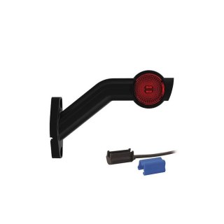 Droite | feu de gabarit LED avec tige inclinée | 12-36v | 0.75mm². connecteur