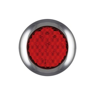 LED feu de brouillard avec garniture chromée | 12-24V | 0,15m. cable