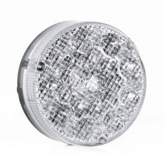 Feu de brouillard LED rond, lentille transparente 24V 50cm cable