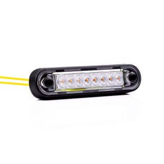 Feu de position LED /long ambre | 12-24V | 0.15m. cable
