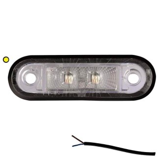 Feu de position LED orange | 12-24V | câble de 50cm.