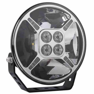 Phare longue portée LED chromé avec feux de position de jour | 12.000 lumens | 9-36v