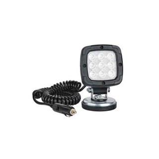 Feu de travail LED 1000 lumens sur support magn.12/24V 7.8m serpent électrique