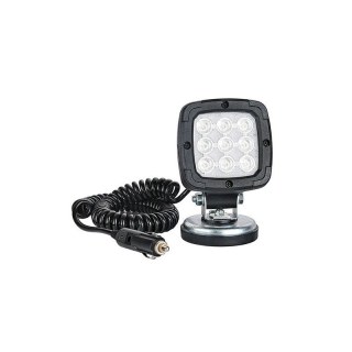 Feu de travail LED 1700 lumens sur support magn.12/24V 3.0m serpentin électrique