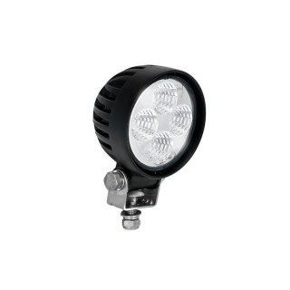 Feu de travail LED | 12 watts | 800 lumens | 12-24V | Floodbeam noir