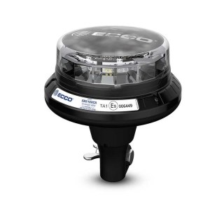 LED R65 gyrophare LED 12-24V Ambre/transp./CISPR/IP69K / Plug-on