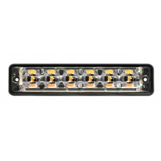 Feu flash LED 6 LED | R65 | ultra flat slimline | ambre | 10-30V