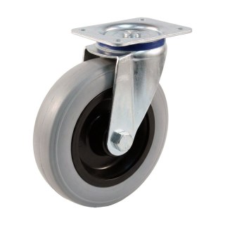 roulette pivotante 200mm série 61 ᠆ 15 montage de la plaque palier lisse