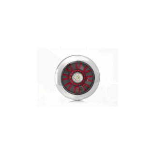 Feu antibrouillard arrière LED darklook, chrome feu arrière universel 12/24V
