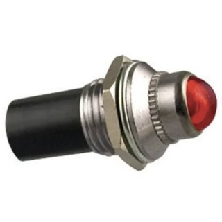 lampe tableau de bord / cockpit 12V 4W Ø14x30mm Rouge