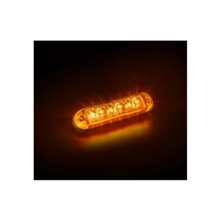 R65 LED flash s LED 6 LED Ambre | 12-24V câble de 15 cm (4 modes)
