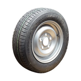 luchtband + wiel 155/70 R12C 4½Jx12H2 ET30 67/112/5 staal ST290 M+S zilvergrijs