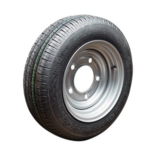luchtband + wiel 155/70 R12C 5½Jx12H2 ET0 115/165.1/5 staal ST290 M+S zilvergrijs