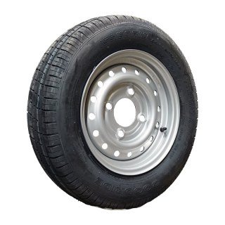 luchtband + wiel 155/80 R13 4½Jx13H2 ET20 85/130/4 staal ST290 M+S zilvergrijs