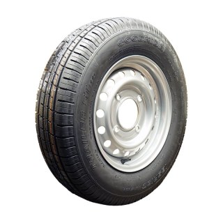 luchtband + wiel 165 R13C 4½Jx13H2 ET25.4 95/139.7/4 staal ST290 M+S zilvergrijs